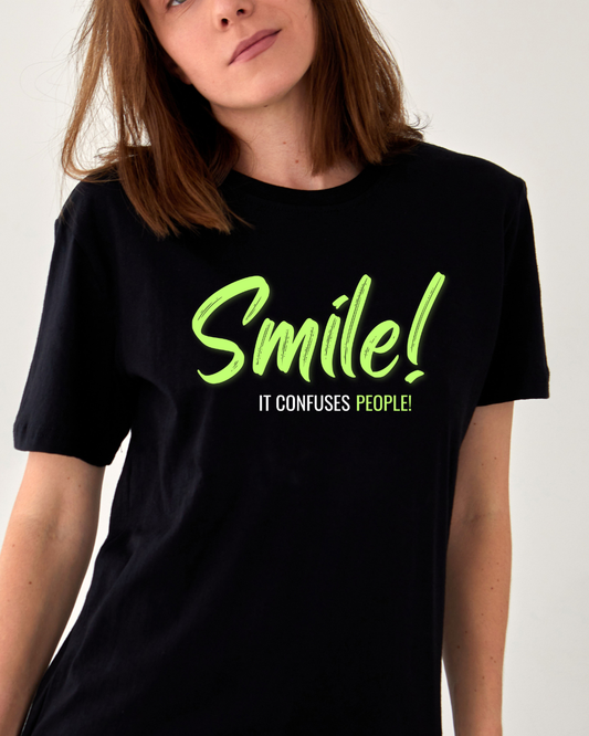 SMILE it Confuses People Unisex Tee
